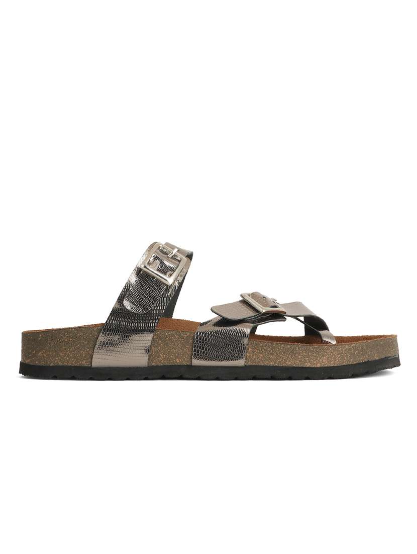 women solid slip on flat sandal - 22341499 -  Standard Image - 1