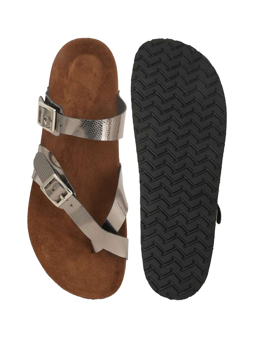 women solid slip on flat sandal - 22341499 -  Standard Image - 4