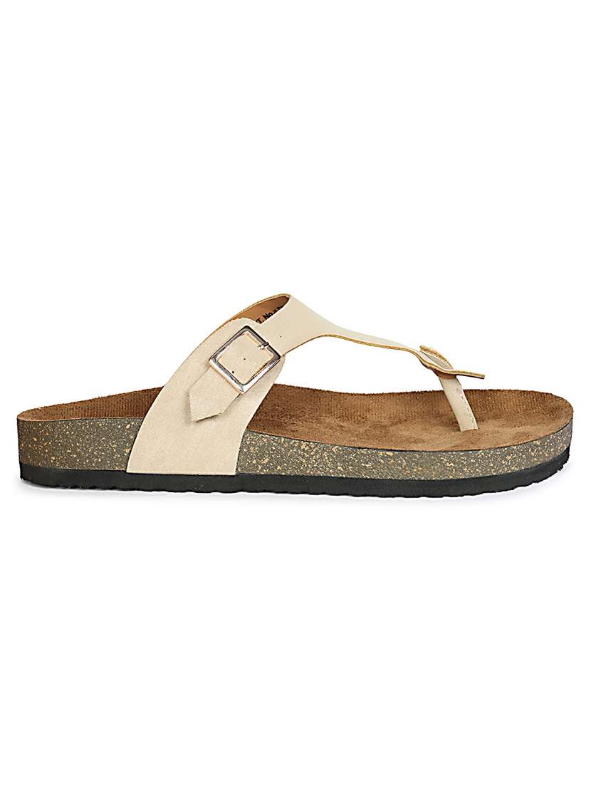 women solid slip on flat sandal - 22341500 -  Standard Image - 1