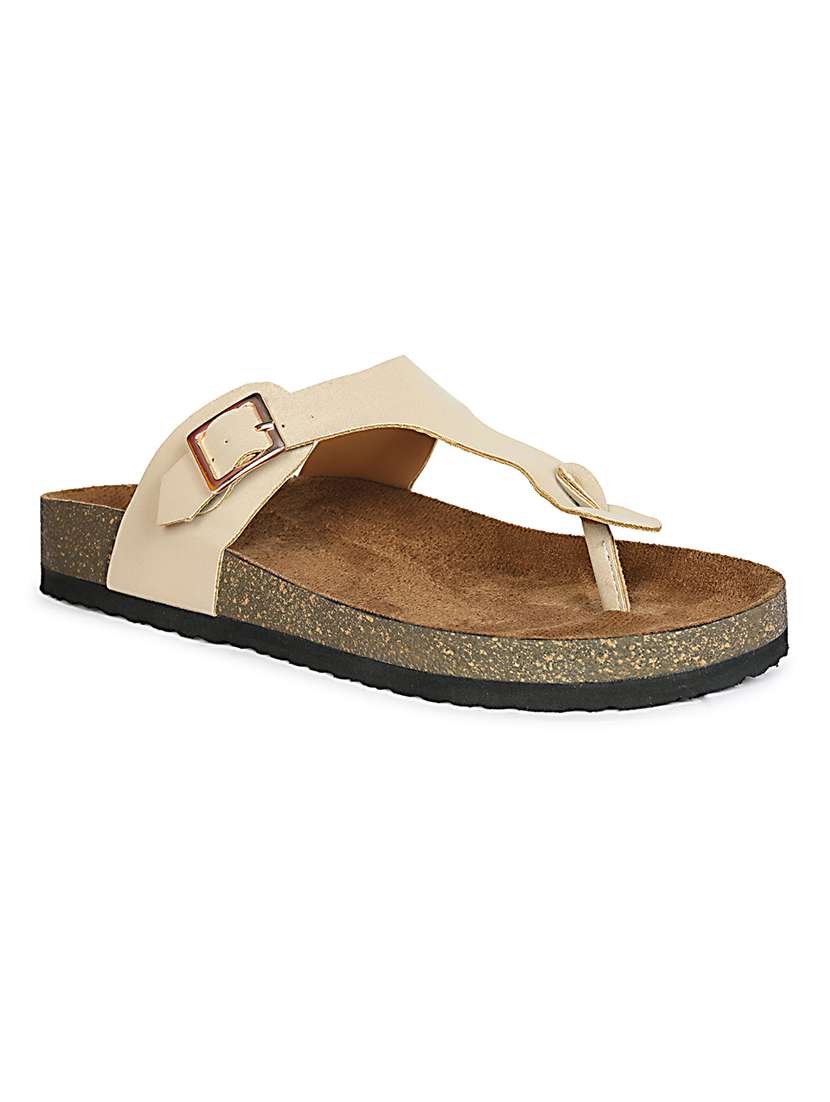 women solid slip on flat sandal - 22341500 -  Standard Image - 4