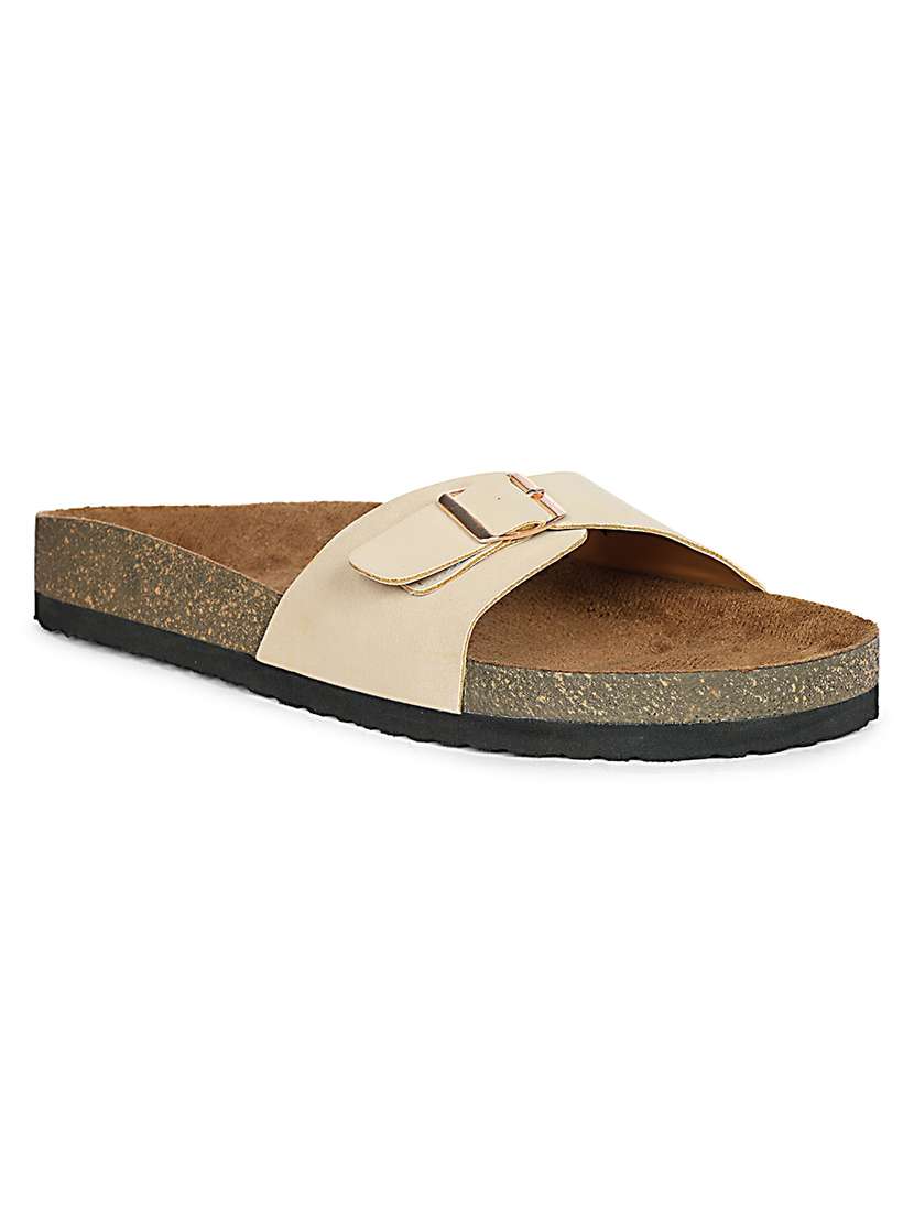 women solid slip on flat sandal - 22341513 -  Standard Image - 4