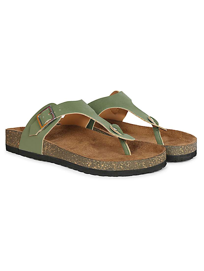 women solid slip on flat sandal - 22341520 -  Standard Image - 1