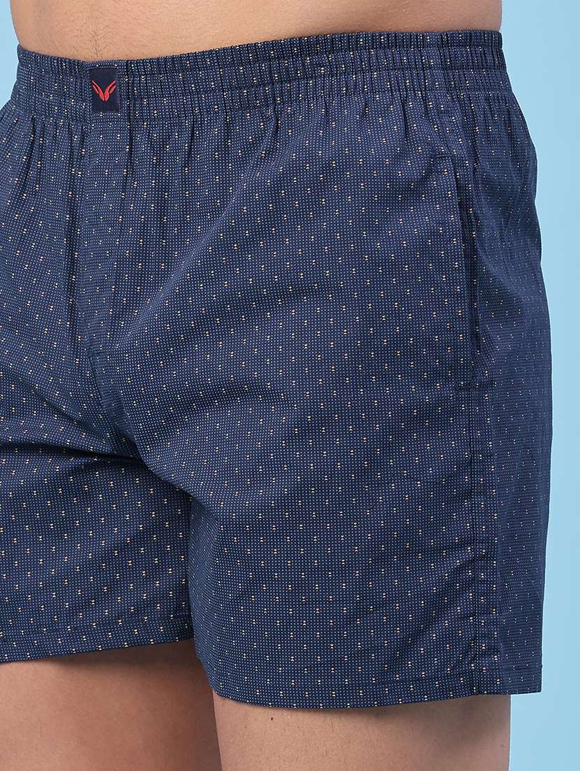 men printed mid rise loungewear boxer - 22341580 -  Standard Image - 1