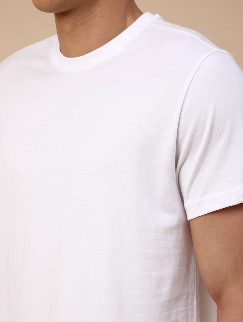 men solid short sleeve regular fit t-shirt - 22341642 -  Standard Image - 1