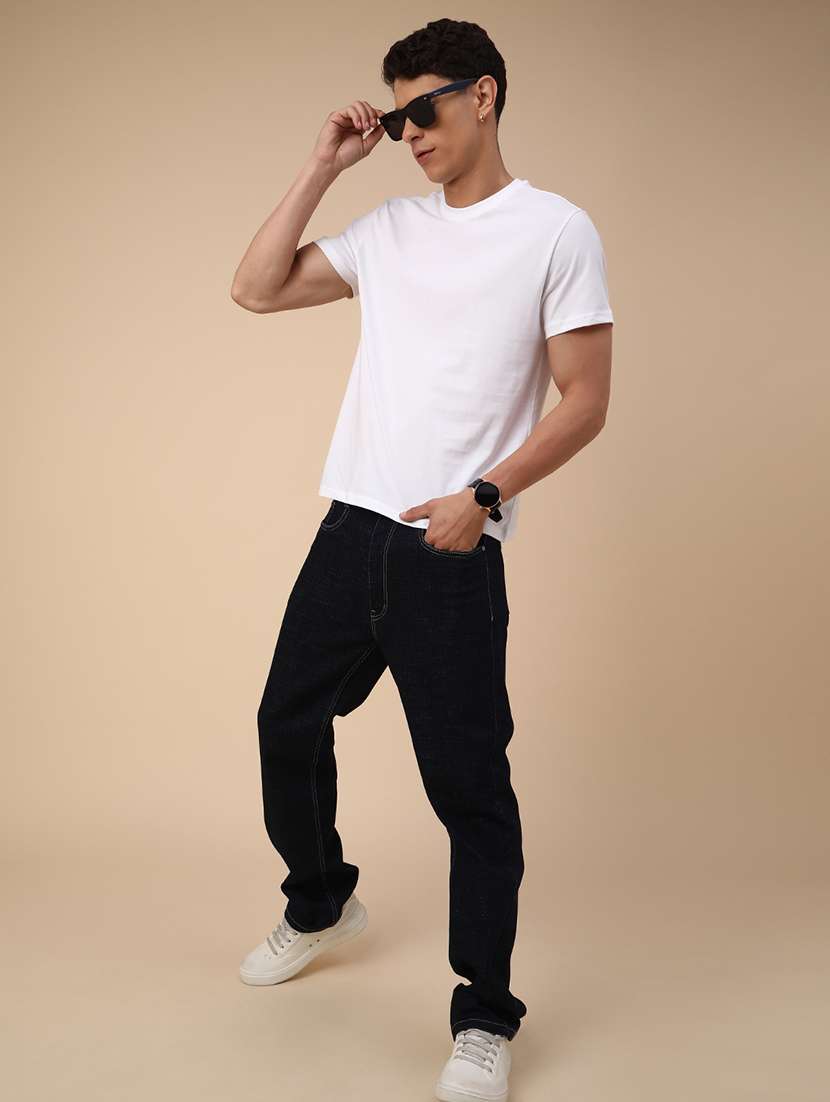 men solid short sleeve regular fit t-shirt - 22341642 -  Standard Image - 4