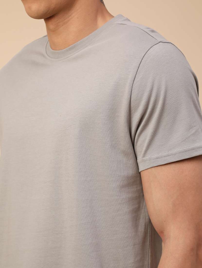 men solid short sleeve regular fit t-shirt - 22341643 -  Standard Image - 1