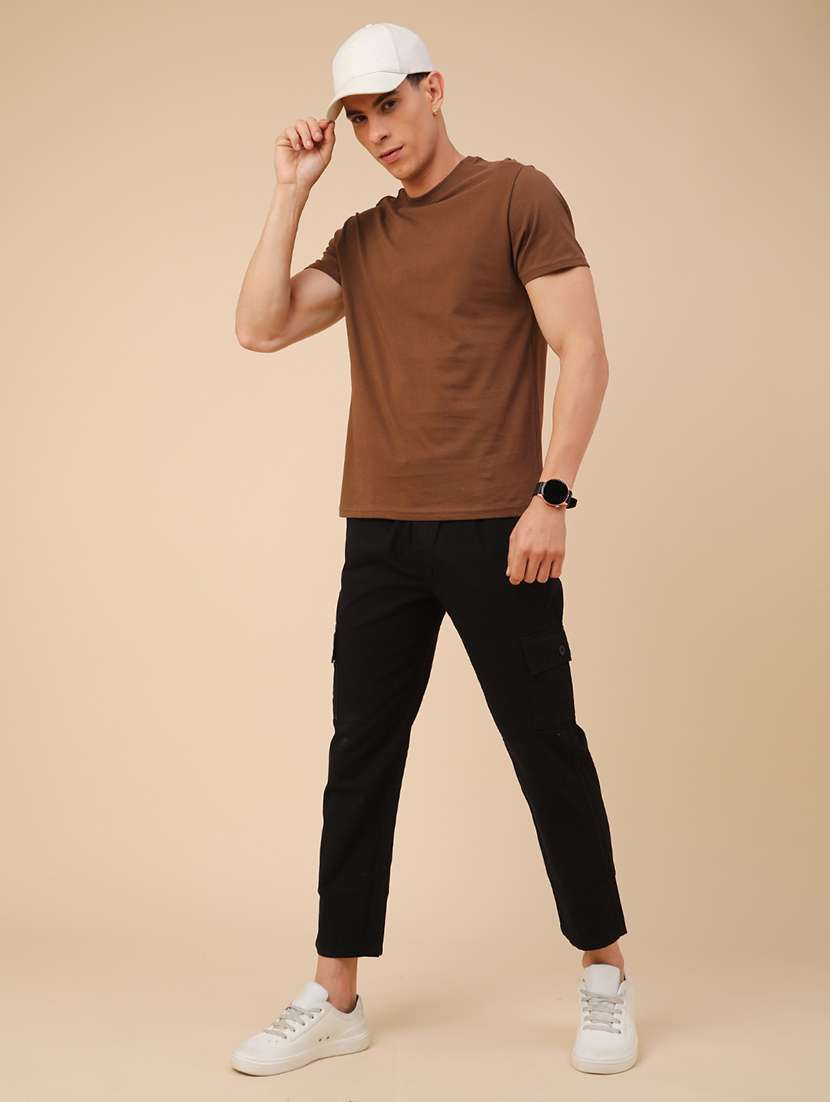 men solid short sleeve regular fit t-shirt - 22341644 -  Standard Image - 4