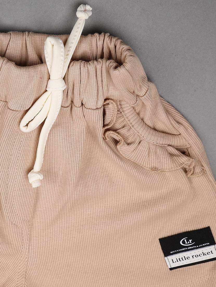 beige cotton combo infant twin set - 22341696 -  Standard Image - 4