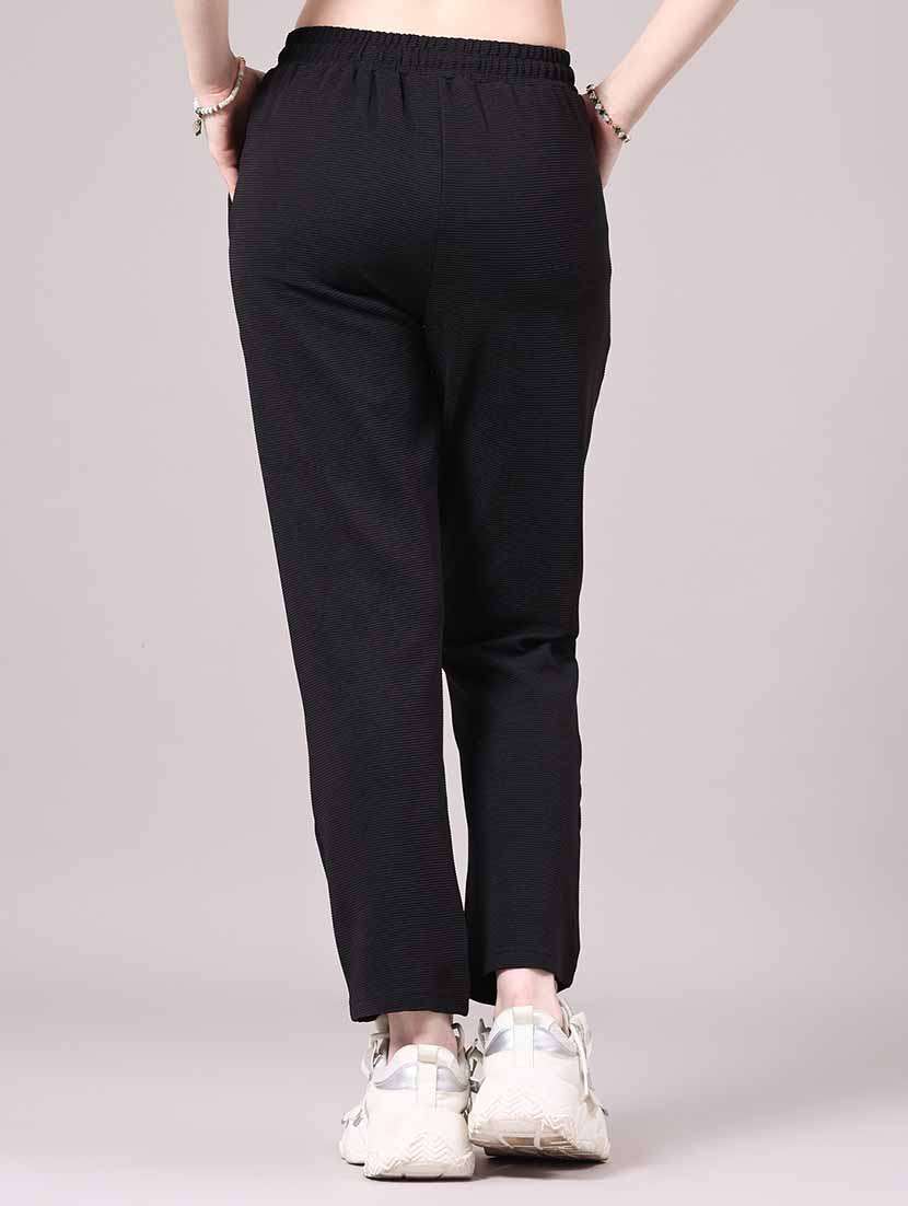 women self design mid rise track pant - 22341779 -  Standard Image - 4