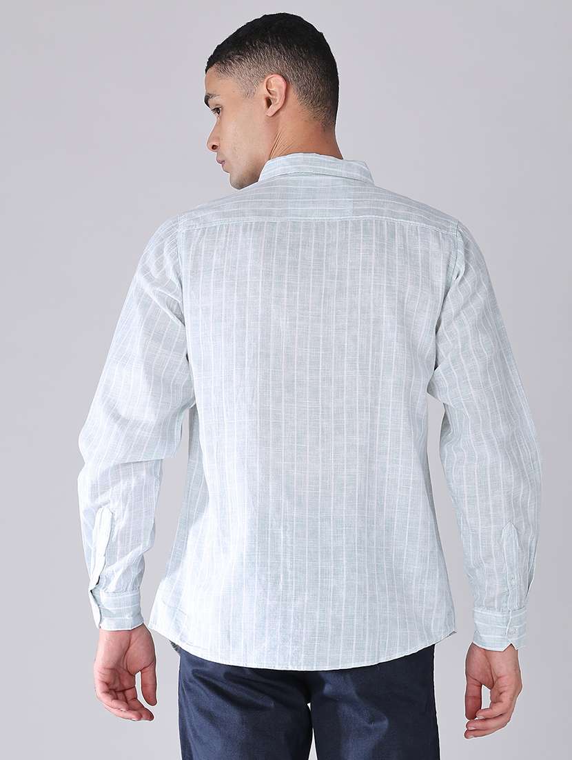 men printed long sleeves regular fit casual shirt - 22341808 -  Standard Image - 4