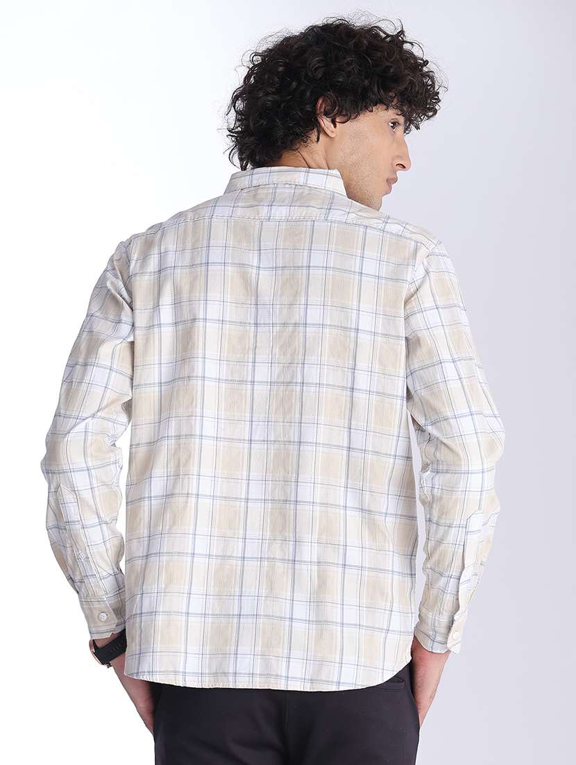 Men Checkered Long Sleeve Regular Fit Casual Shirt - 22341815 -  Standard Image - 4