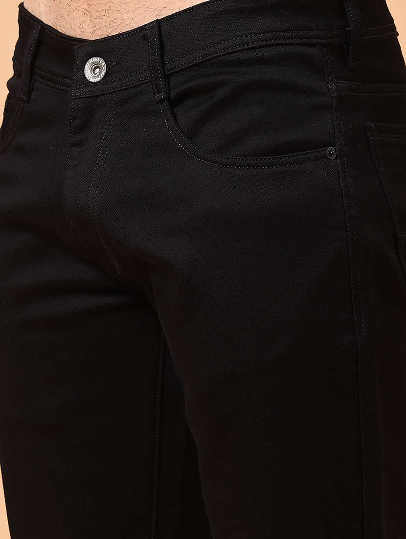 men plain mid rise full length jeans - 22341867 -  Standard Image - 1