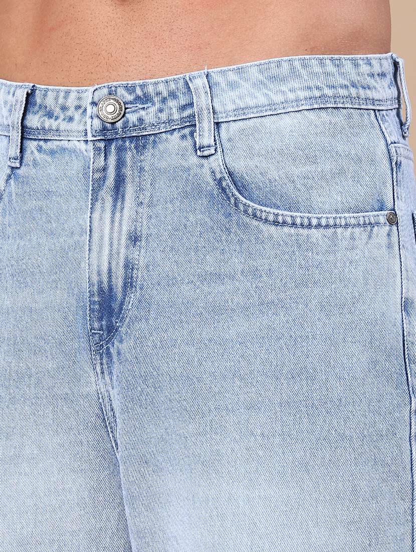 men washed mid rise full length relaxed fit jeans - 22341871 -  Standard Image - 1