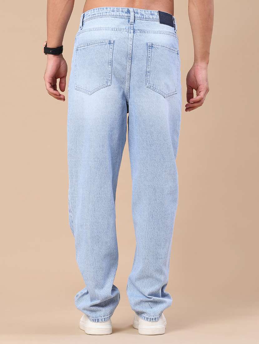 men washed mid rise full length relaxed fit jeans - 22341871 -  Standard Image - 4