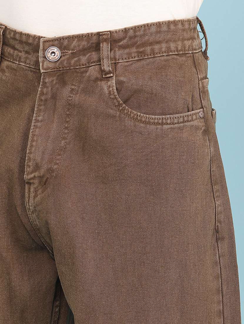 men plain mid rise full length relaxed fit jeans - 22341891 -  Standard Image - 1