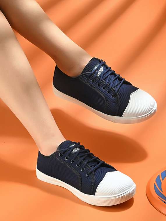women solid lace-up sneaker - 22341997 -  Standard Image - 1