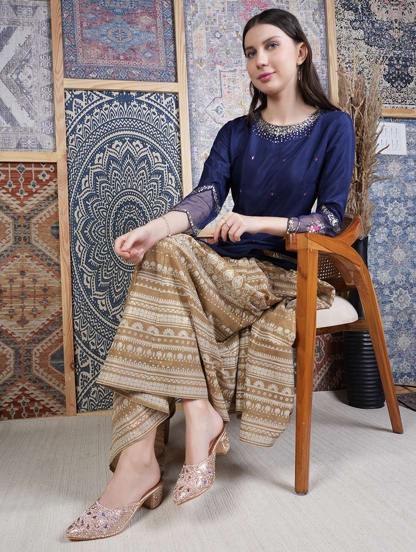 women embellished slip on block heel mule - 22342037 -  Standard Image - 4