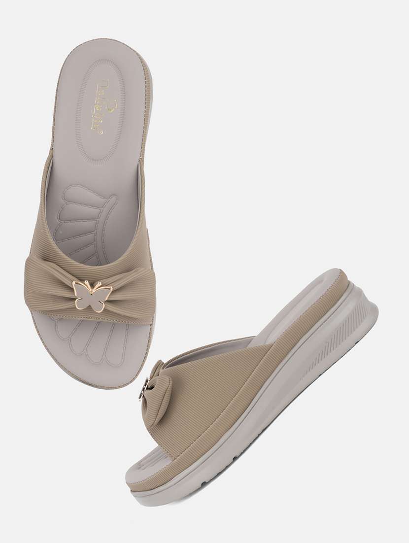 women solid slip on wedges - 22342086 -  Standard Image - 1