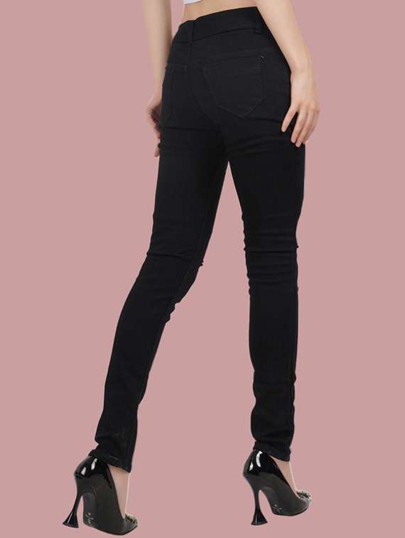 women solid mid rise slim fit jean - 22342714 -  Standard Image - 1