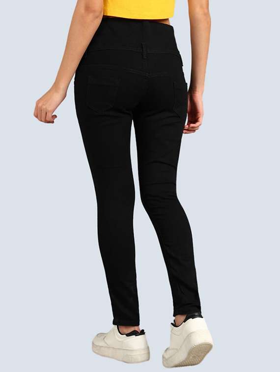 women solid high rise slim fit jean - 22342723 -  Standard Image - 1