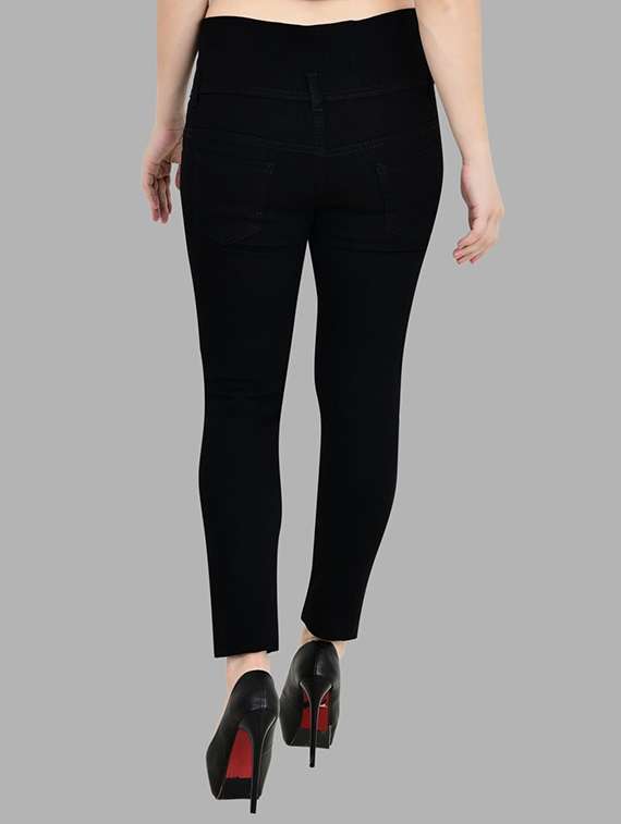 women solid mid rise slim fit jeans - 22342724 -  Standard Image - 1
