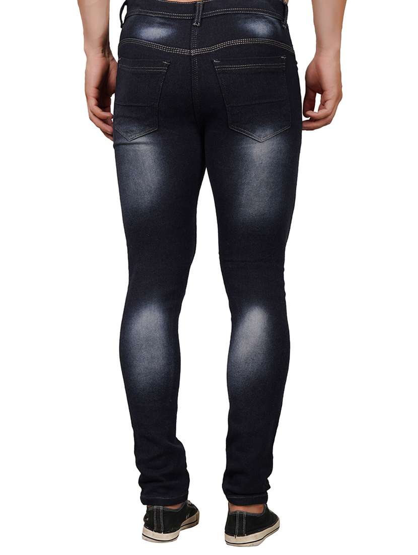 men slash knee mid rise full length jeans - 22343068 -  Standard Image - 1