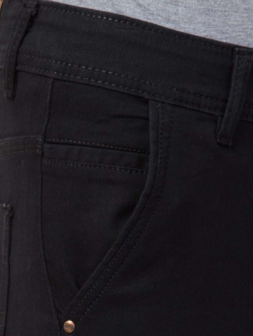 men plain mid rise full length jeans - 22343107 -  Standard Image - 4