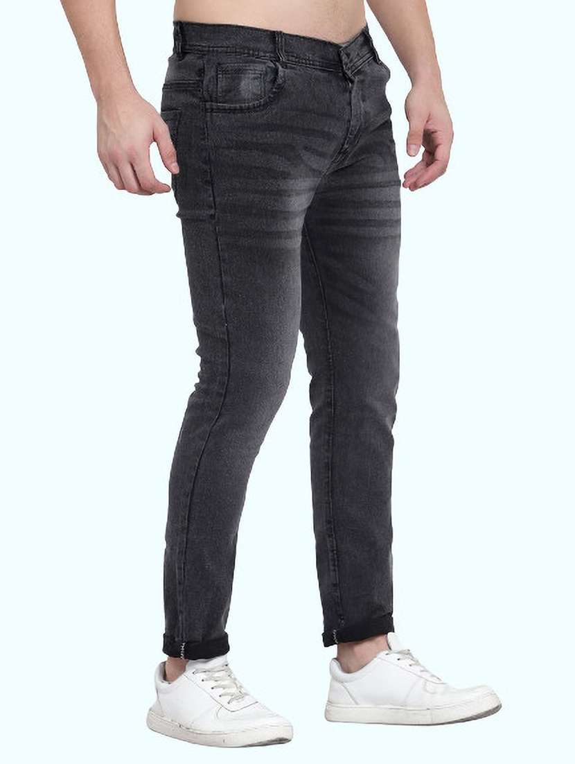 men washed mid rise full length jeans - 22343184 -  Standard Image - 1