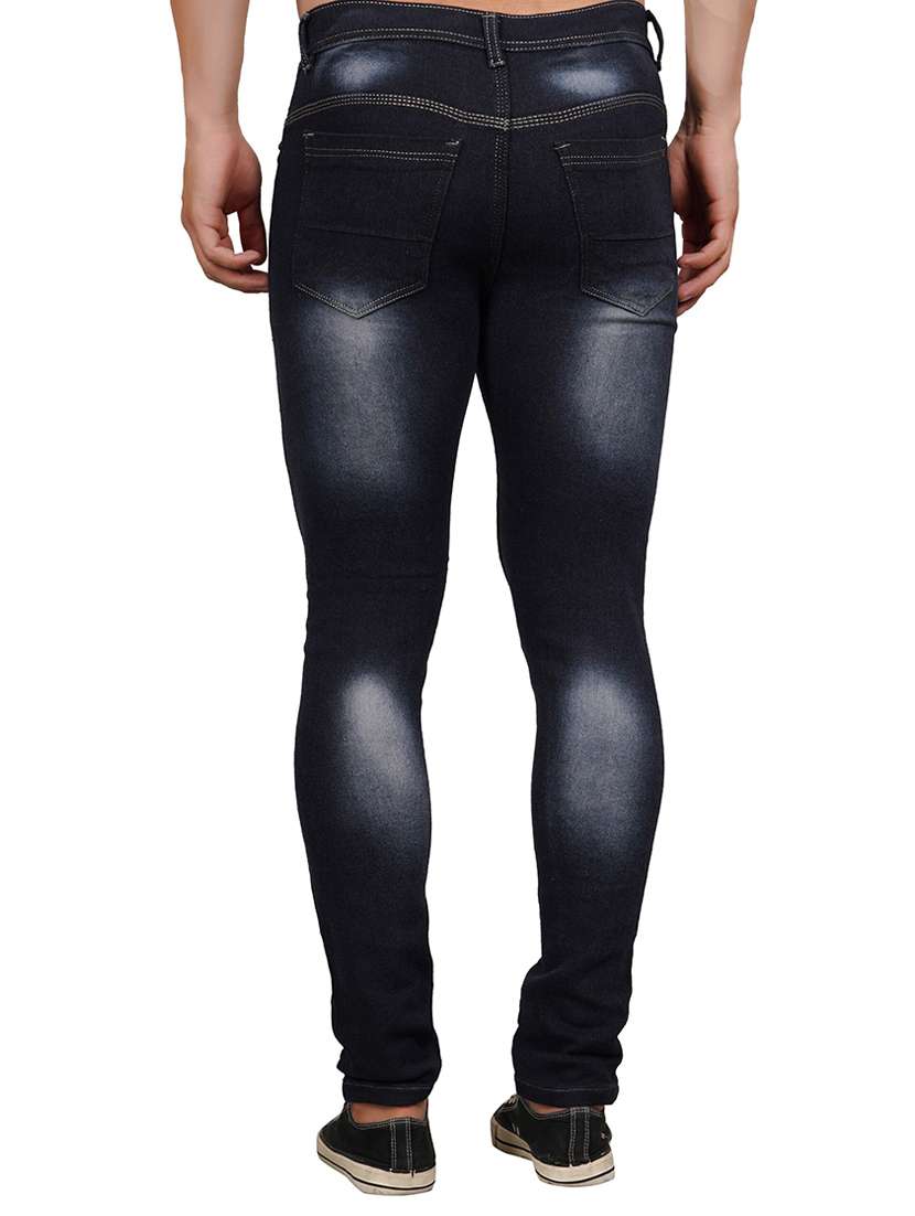 men slash knee mid rise full length jeans - 22343225 -  Standard Image - 1