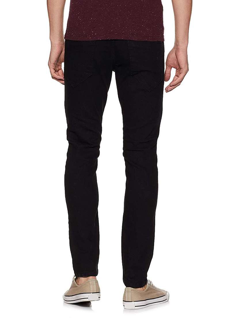 men plain mid rise full length jeans - 22343324 -  Standard Image - 1