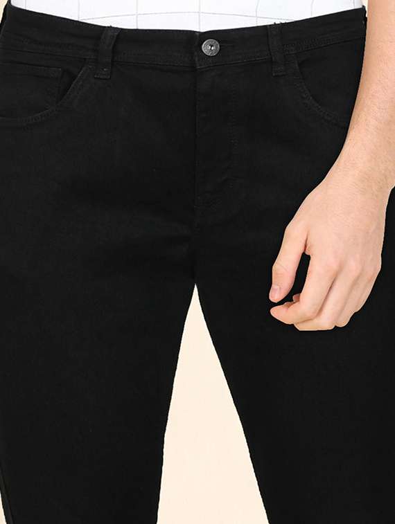 men slash knee mid rise full length jeans - 22343342 -  Standard Image - 4