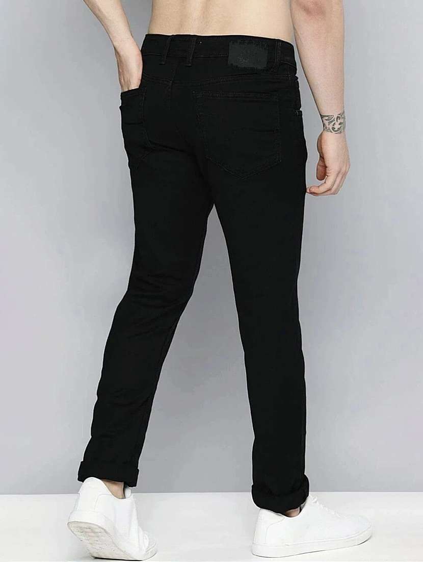 men slash knee mid rise full length jeans - 22343343 -  Standard Image - 1