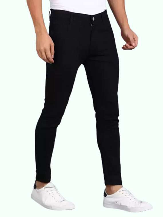 men solid mid rise skinny jean - 22343421 -  Standard Image - 1