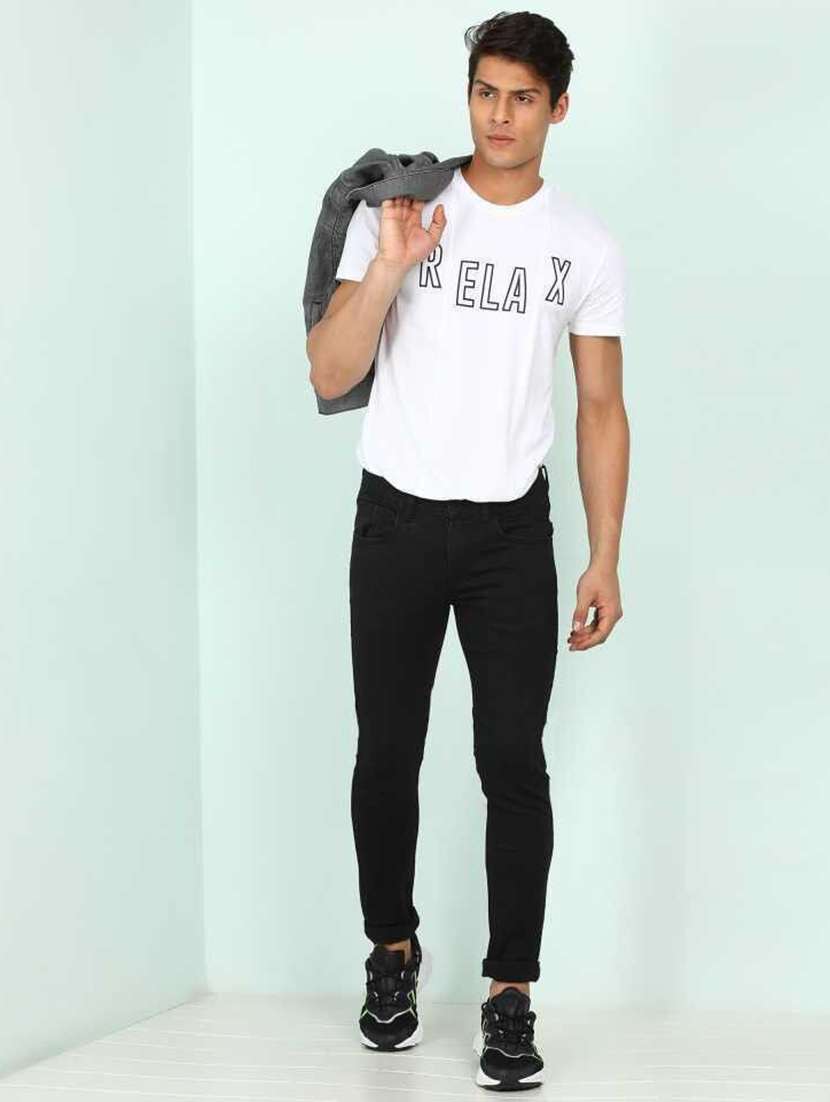 men slash knee mid rise full length jeans - 22343509 -  Standard Image - 1