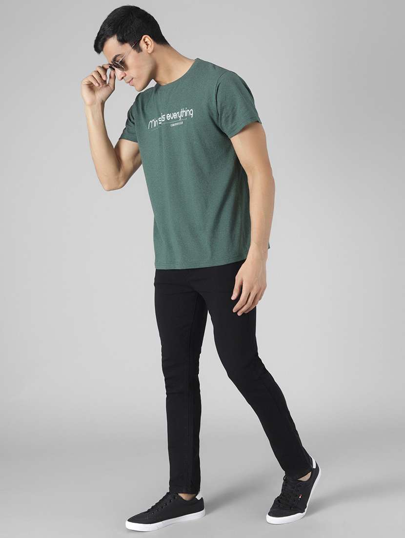 men plain mid rise full length jeans - 22343547 -  Standard Image - 4