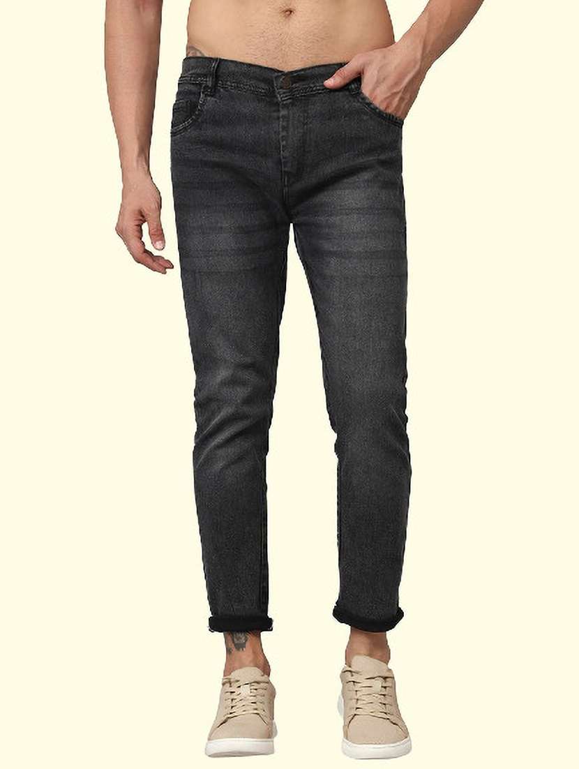 men washed mid rise full length jeans - 22343597 -  Standard Image - 1
