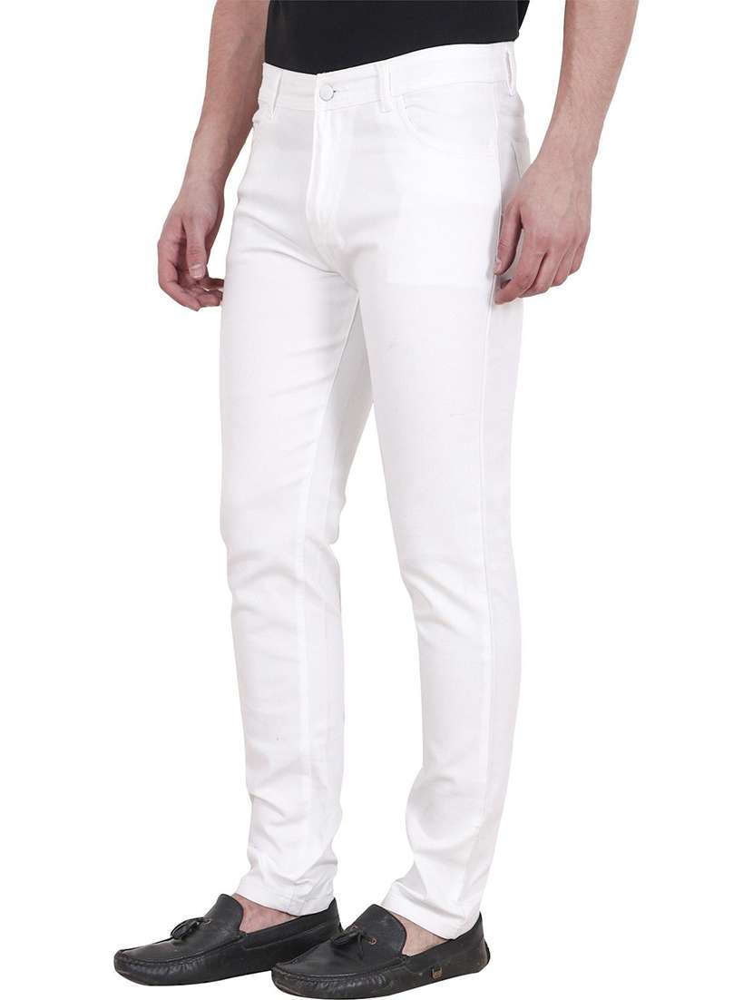 men plain mid rise full length jeans - 22343647 -  Standard Image - 1