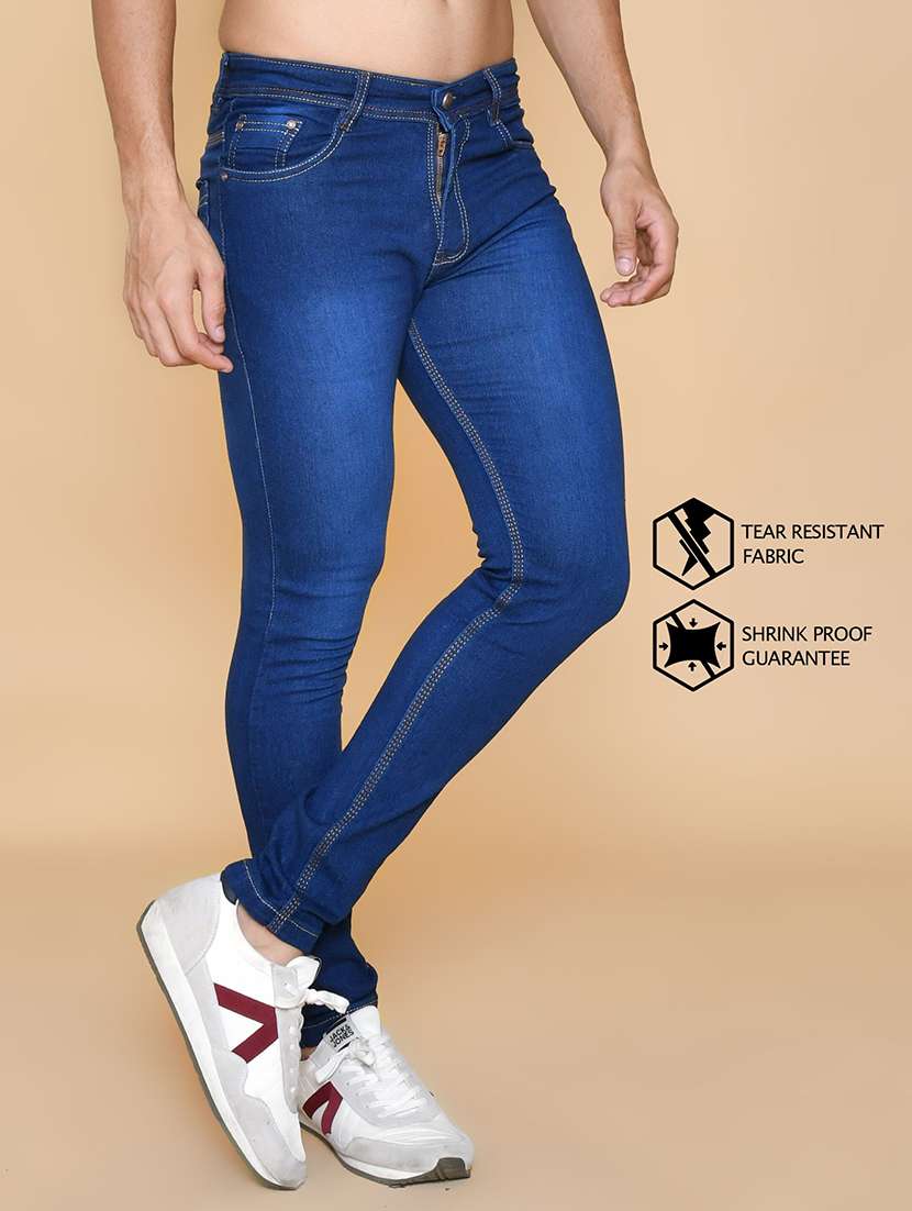 men washed mid rise full length jeans - 22343656 -  Standard Image - 1