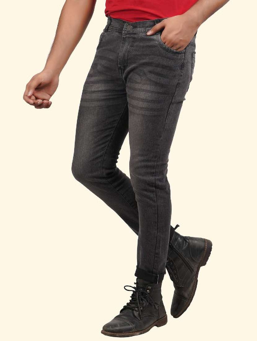 men washed mid rise full length jeans - 22343726 -  Standard Image - 1