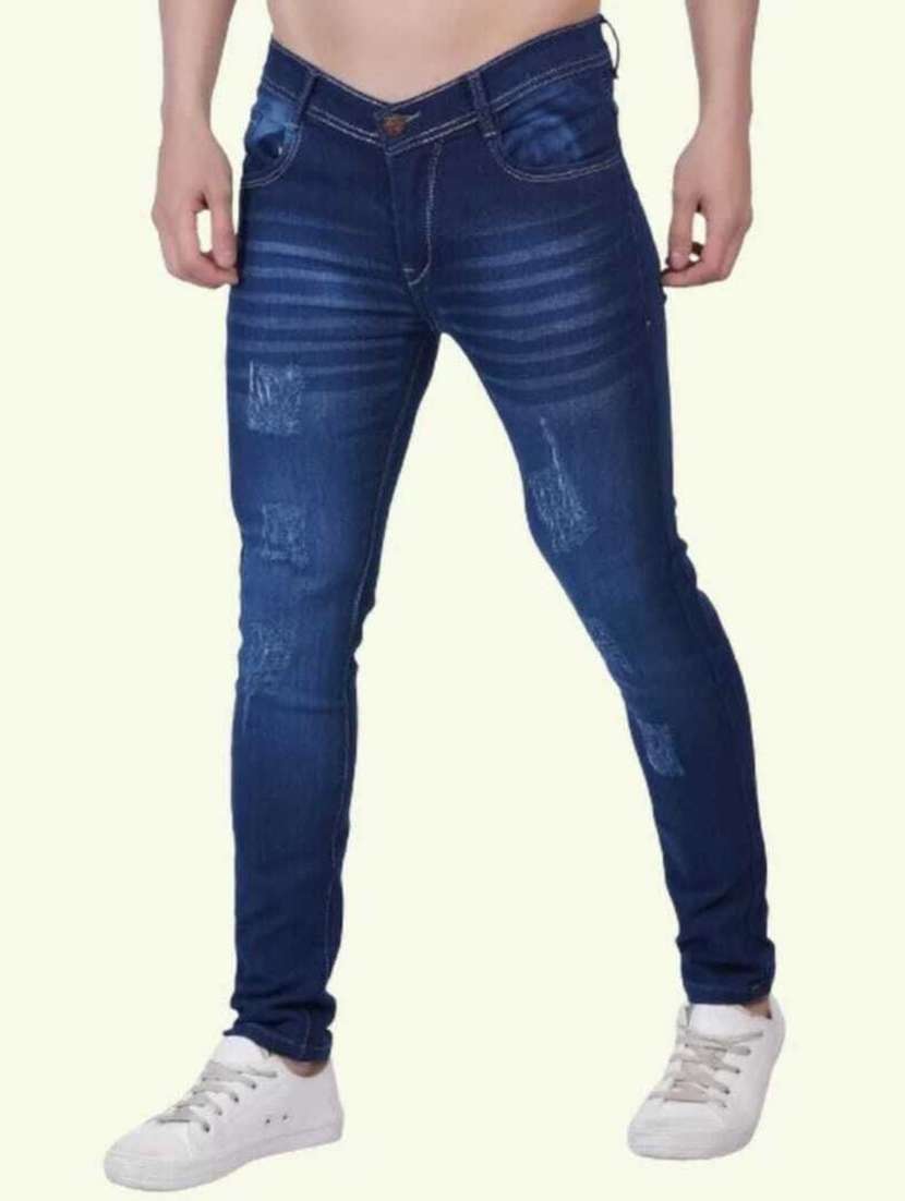 men distress mid rise full length jeans - 22343793 -  Standard Image - 1