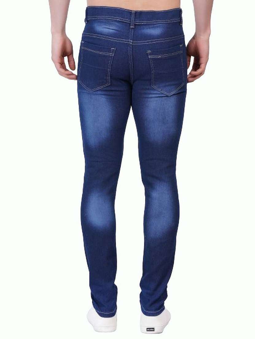 men distress mid rise full length jeans - 22344080 -  Standard Image - 1