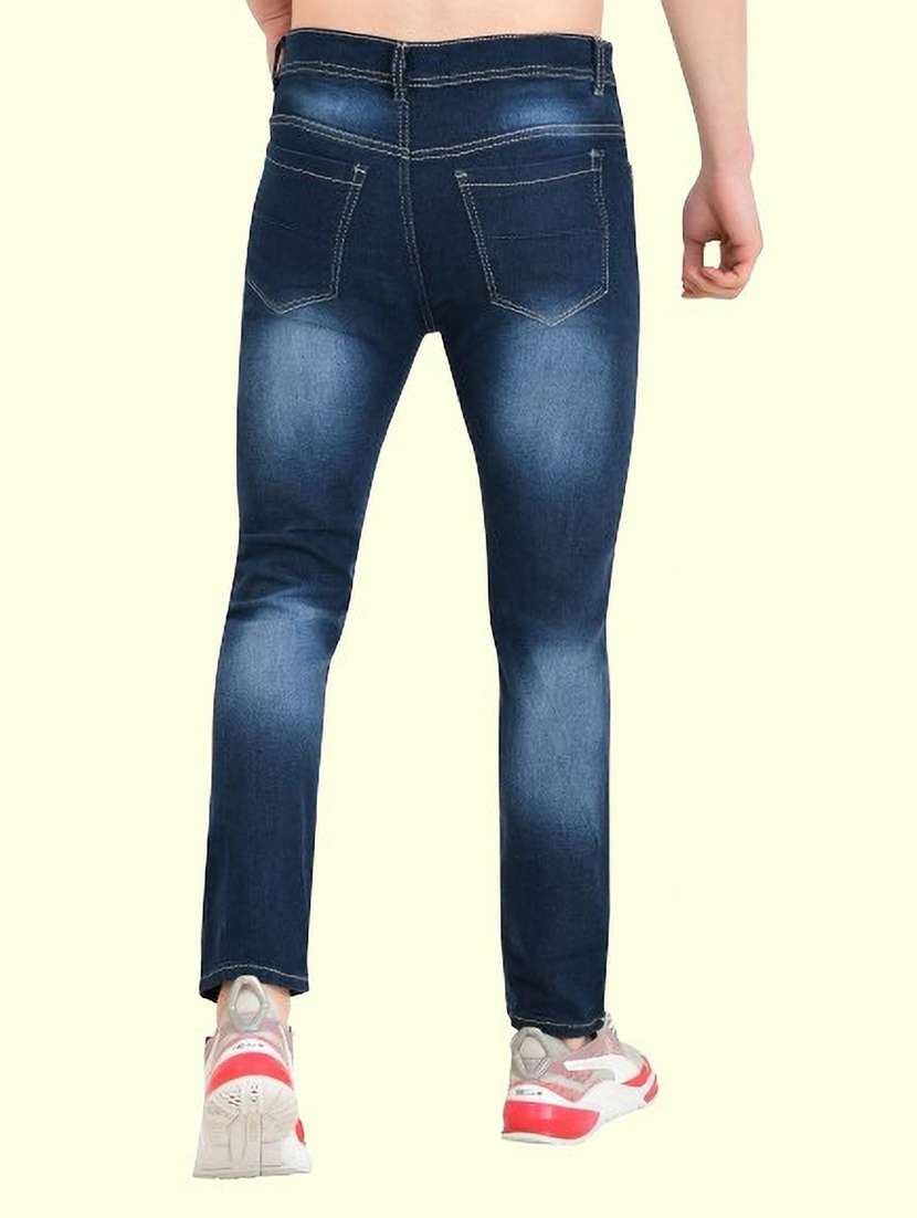 men distress mid rise full length jeans - 22344097 -  Standard Image - 1