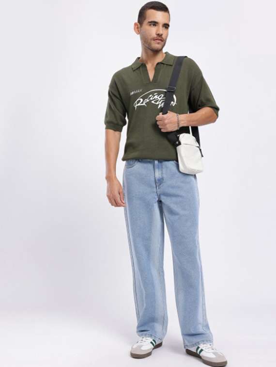 men plain mid rise full length jeans - 22344215 -  Standard Image - 4