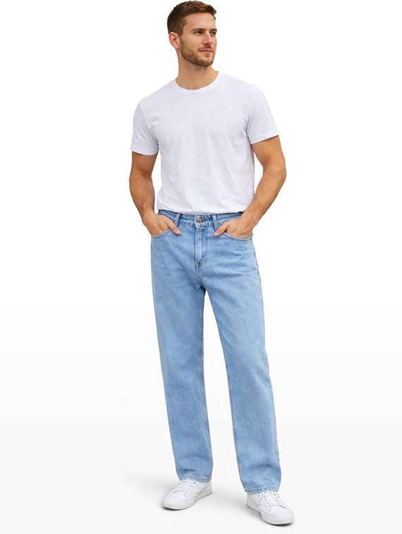 men plain mid rise full length jeans - 22344245 -  Standard Image - 4