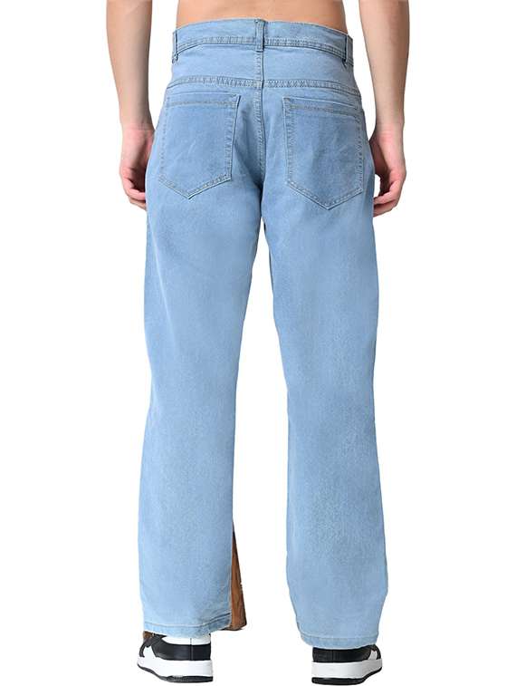 men plain mid rise full length jeans - 22344266 -  Standard Image - 1