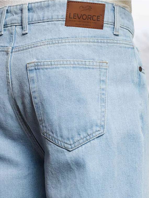 men plain mid rise full length straight fit jeans - 22344334 -  Standard Image - 4