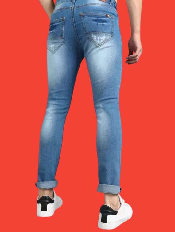 men distress mid rise full length jeans - 22344338 -  Standard Image - 1