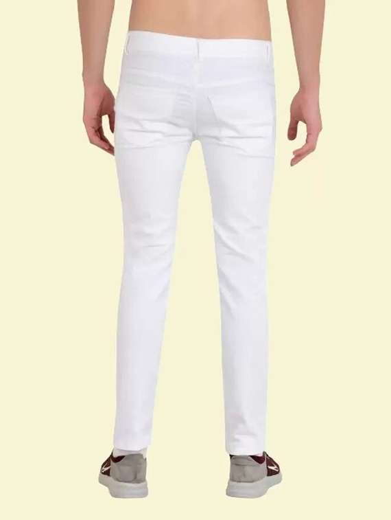 men slash knee mid rise full length jeans - 22344375 -  Standard Image - 1