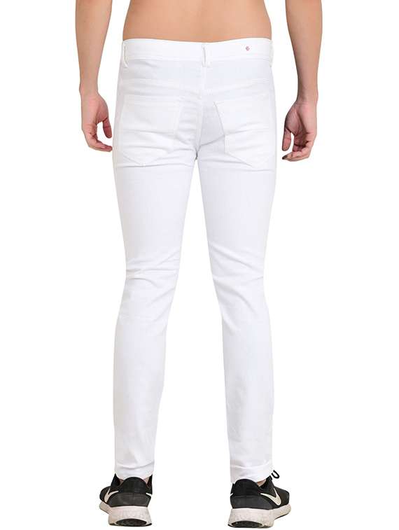 men slash knee mid rise full length jeans - 22344377 -  Standard Image - 1