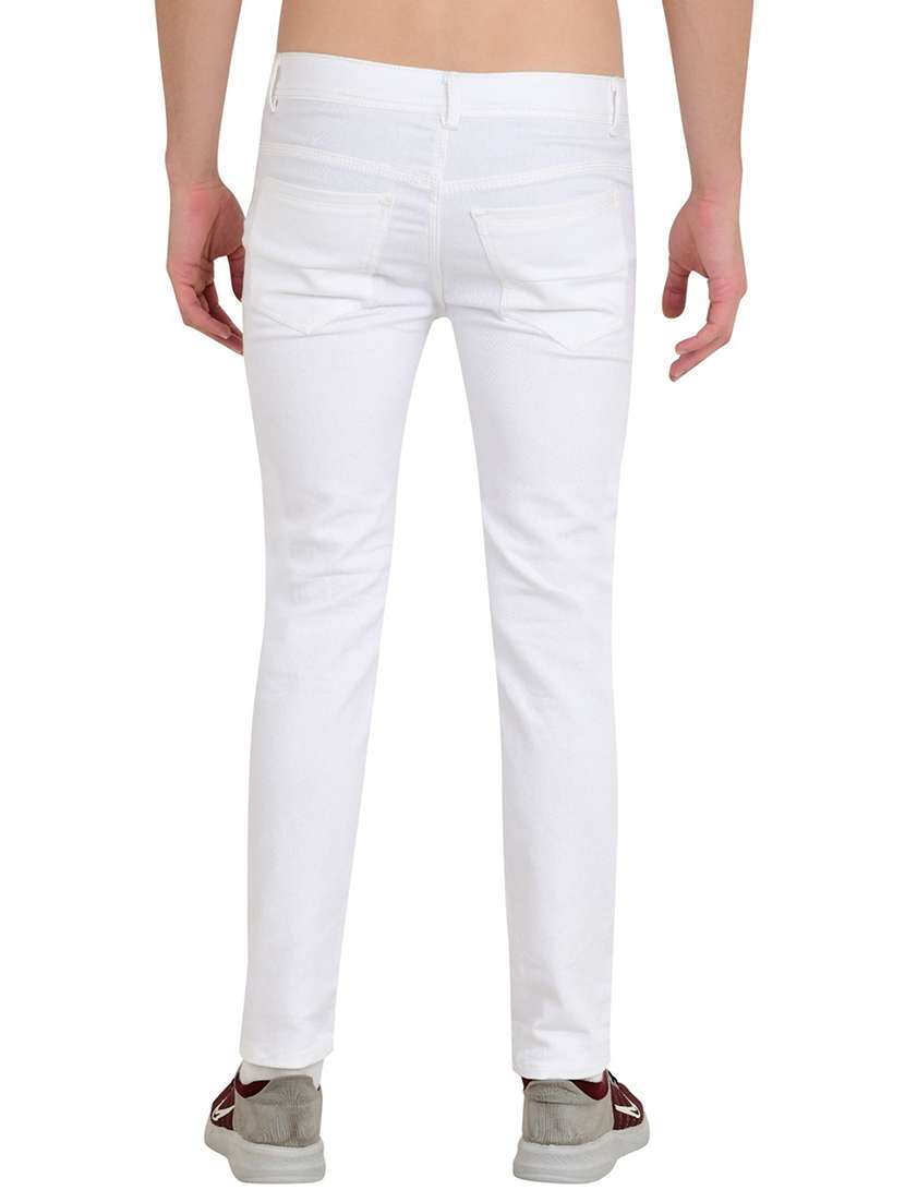 men slash knee mid rise full length jeans - 22344389 -  Standard Image - 1
